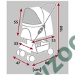Trixie Szállítótáska Buggy 47x100x80cm, 4,9kg Szürke .