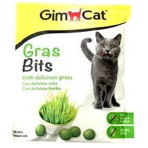 GimCat Gras Bits - kiegészítő eleség (fű tabletta) macskák részére (15g) .