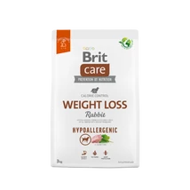 BRIT CARE DOG HYPOALLERGENIC RABBIT WEIGHT LOSS 3 KG BRIT CARE DOG HYPOALLERGENIC RABBIT WEIGHT LOSS 3 KG