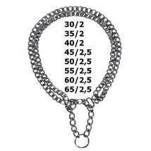 TRIXIE FOJTÓ NYAKÖRV 2 SOROS FÉM  KOMBINÁLT 30CM/2MM . TRIXIE FOJTÓ NYAKÖRV 2 SOROS FÉM  KOMBINÁLT 30CM/2MM .