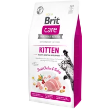Brit Care Cat KITTEN CSIRKE & PULYKA Gabonamentes 2kg .