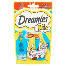 DREAMIES MIX JUTALOMFALAT MACSKÁK SZÁMÁRA LAZACCAL ÉS SAJTTAL 60g .