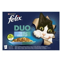 FELIX FANTASTIC DUO Halas válogatás aszpikban nedves macskaeledel 4x85g .