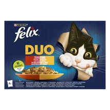 FELIX FANTASTIC DUO Házias válogatás aszpikban nedves macskaeledel 4x85g .