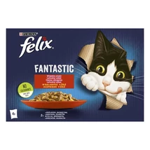 FELIX FANTASTIC Nyúllal/Báránnyal aszpikban nedves macskaeledel 4x85g .
