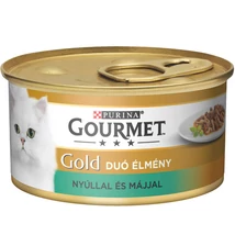 GOURMET GOLD Nyúllal és májjal duó élmény nedves macskaeledel 85g  . GOURMET GOLD Nyúllal és májjal duó élmény nedves macskaeledel 85g  .