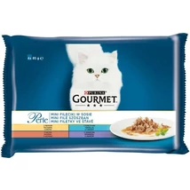 GOURMET Perle pulyka/tonhal/kacsa/bárány nedves macskaeledel 4x85g .