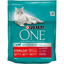 PURINA ONE STERILCAT Marhában és búzában gazdag száraz macskaeledel 800g .
