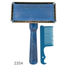 TRIXIE PUHA FÉMSZÁLAS KEFE ÉS FÉSŰ 9×13CM .