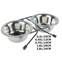 TRIXIE TÁL SZETT FÉM ÁLLVÁNYON 0,2L/10CM . TRIXIE TÁL SZETT FÉM ÁLLVÁNYON 0,2L/10CM .