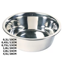 TRIXIE FÉM ITATÓ TÁL 0.2L/10CM .