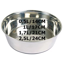 TRIXIE TÁL FÉM GUMI TALPPAL 0,5L/14CM .