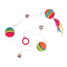 TRIXIE Játék Labda Szivárvány 3,5cm/80cm .