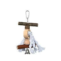 TRIXIE Játék Madárnak Fa Kiegészítők És Kötél Csengővel 20cm .