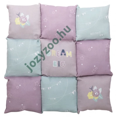 Trixie Fekhely Több Lapból Álló Patchwork Junior 60x60cm Világoslila/Menta/Pink .