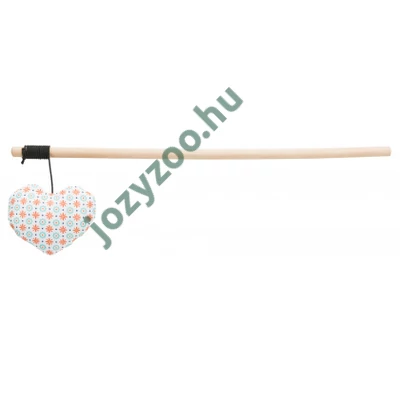 Trixie Játék Macska Pálca Szövetszívvel Macskamentával 35cm .