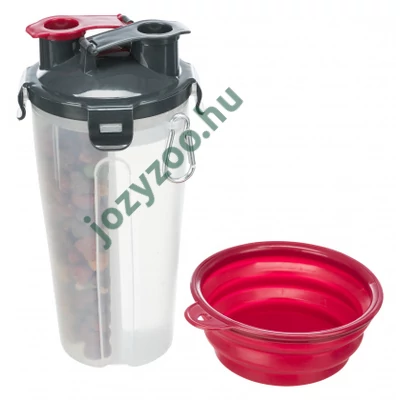Trixie Utazó Szett Műanyag Szilikontállal 2x0.35L/11x23cm .