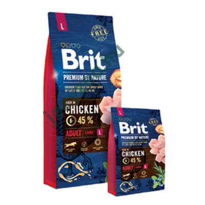 BRIT PREMIUM BY NATURE LARGE ADULT 3KG .