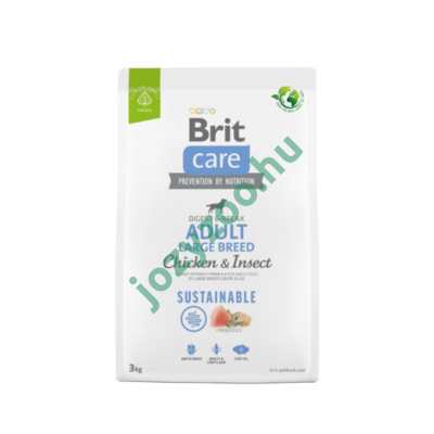 BRIT CARE DOG SUSTAINABLE INSECT ADULT LARGE BREED 3 KG