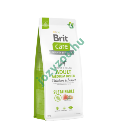 BRIT CARE DOG SUSTAINABLE INSECT ADULT MEDIUM BREED 12 KG