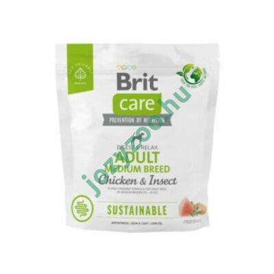 BRIT CARE DOG SUSTAINABLE INSECT ADULT MEDIUM BREED 1 KG