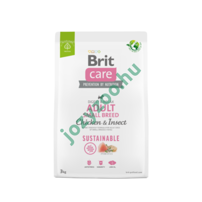 BRIT CARE DOG SUSTAINABLE INSECT ADULT SMALL BREED 3 KG