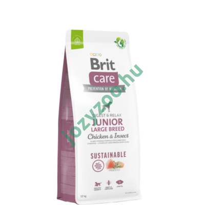 BRIT CARE DOG SUSTAINABLE INSECT JUNIOR LARGE BREED 12 KG
