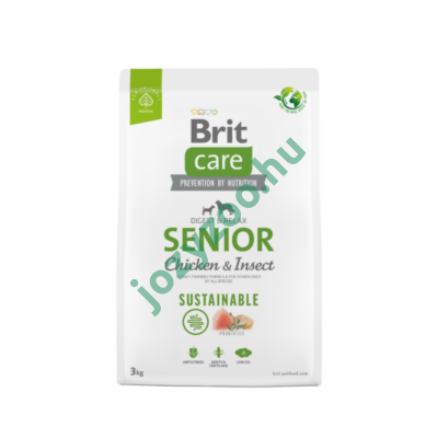 BRIT CARE DOG SUSTAINABLE INSECT SENIOR 3 KG