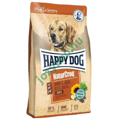 HAPPY DOG NATUR-CROQ RIND & REIS 15KG 