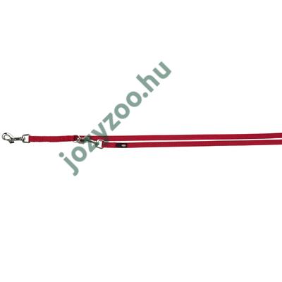 Trixie Póráz Új Prémium Hosszabítható dupla M-L 2.00m/20mm piros .
