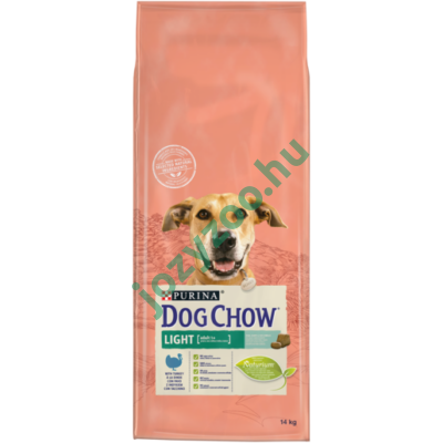 Dog Chow Light Pulykával száraz kutyaeledel 14kg .