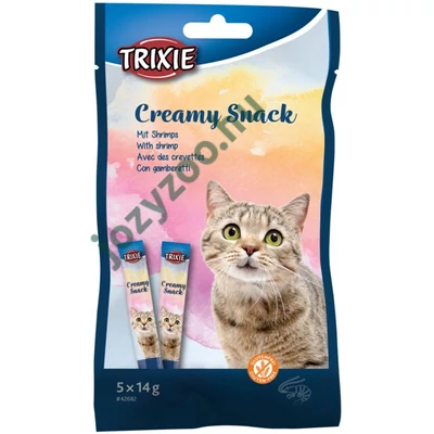 Trixie Jutalomfalat Creamy snack garnélarákkal 5x14gr